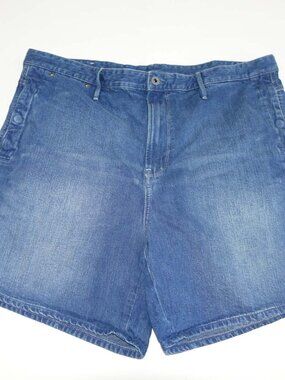 G-Star Raw Women's Lynton Denim Jean Shorts Size 33 Blue 7" Inseam High Rise